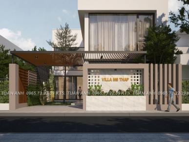 Biệt thự 2 tầng hiện đại 11x23m tại Đà Nẵng – Không gian sống tối giản và đầy cảm xúc