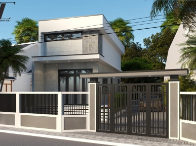 Thiết Kế Nhà Cấp 4 Gác Lửng Hiện Đại – Linh’s House 