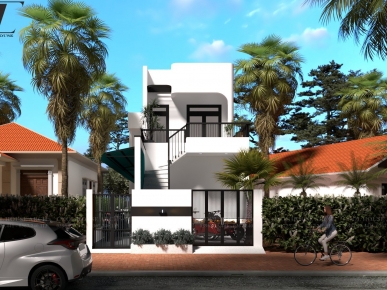 Trị’s House – Thiết kế nhà phố hiện đại tại Hòa Khánh, Đà Nẵng