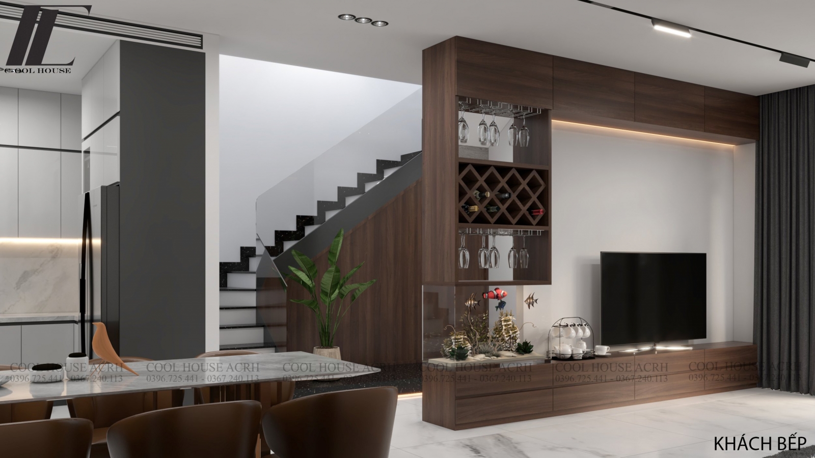 Không gian phòng khách từng góc