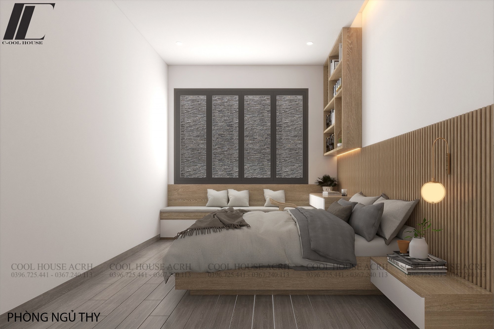 Không gian nội thất phòng ngủ con gái