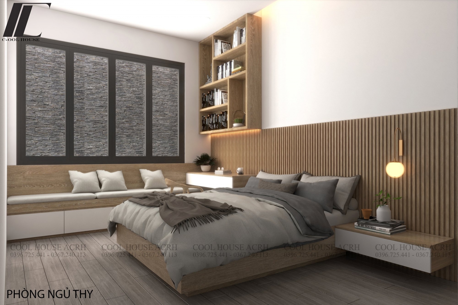 Không gian nội thất phòng ngủ con gái