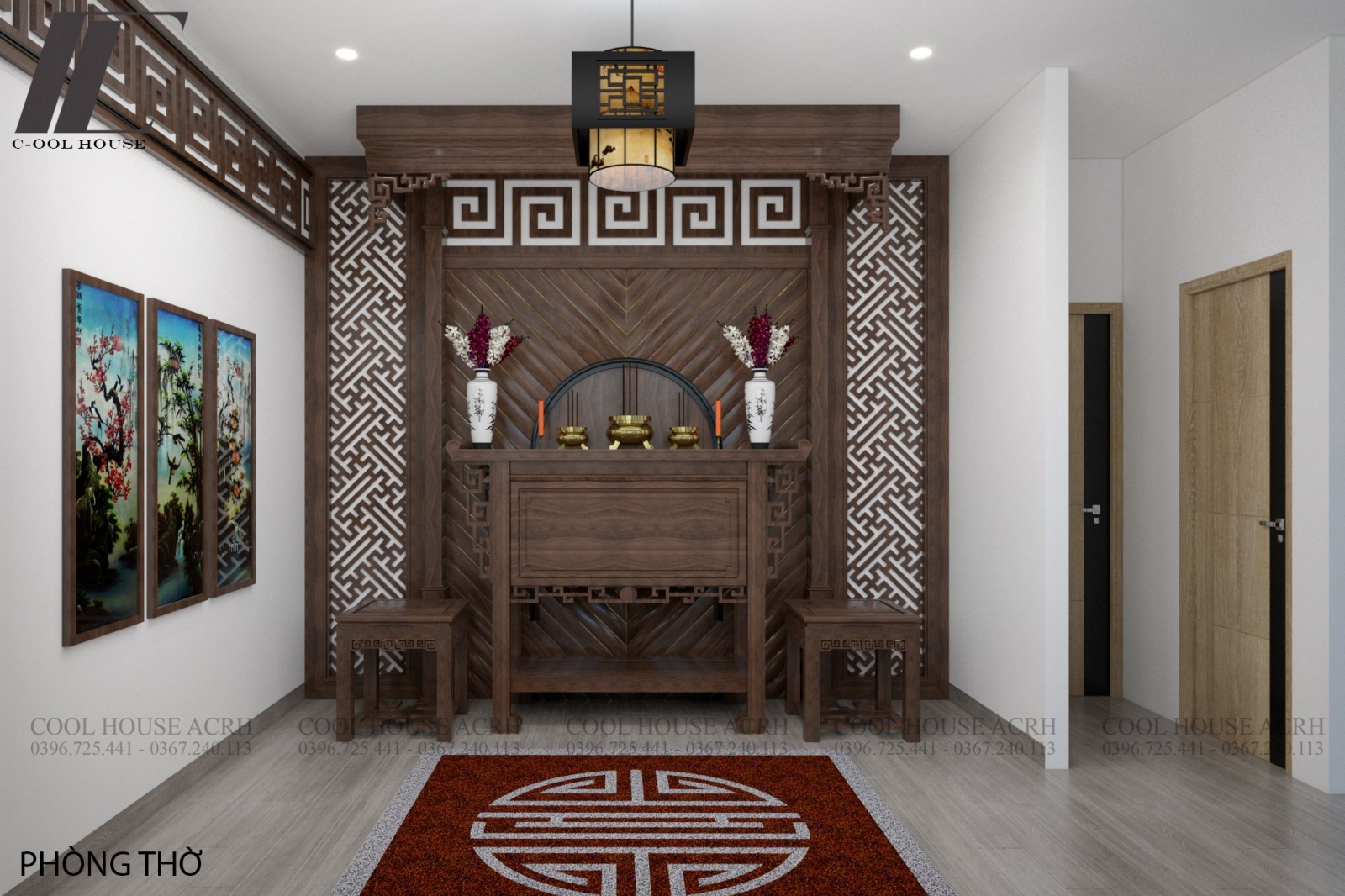 Không gian phòng thờ