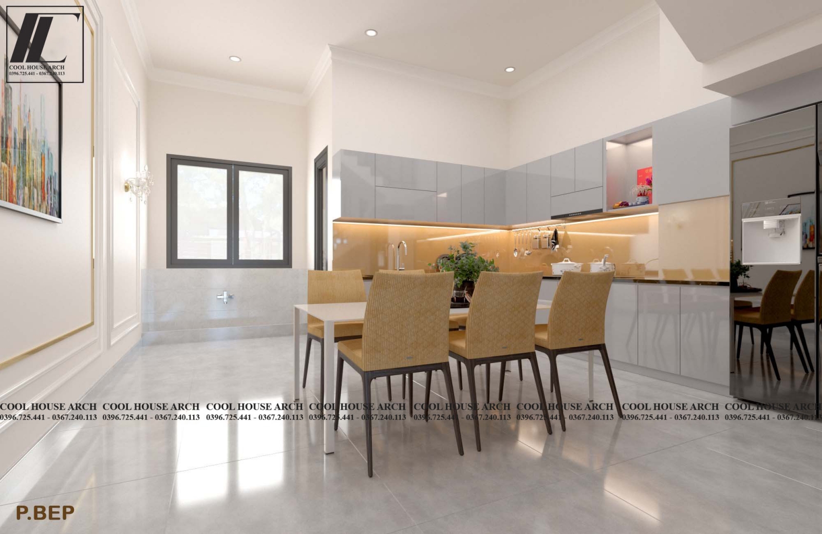 Không gian bếp – ăn tiện nghi, ấm cúng