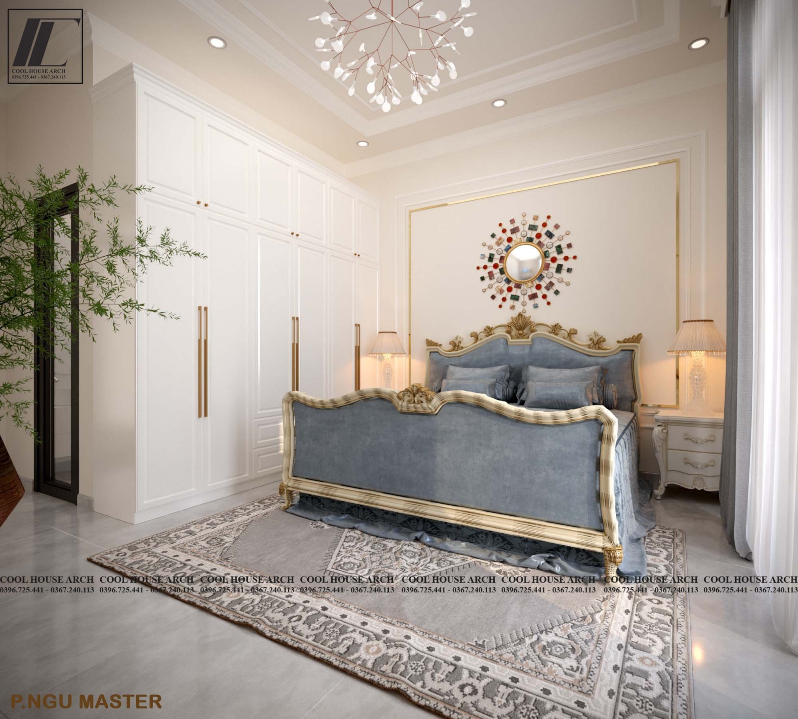 Phòng ngủ master – Sang trọng và tinh tế