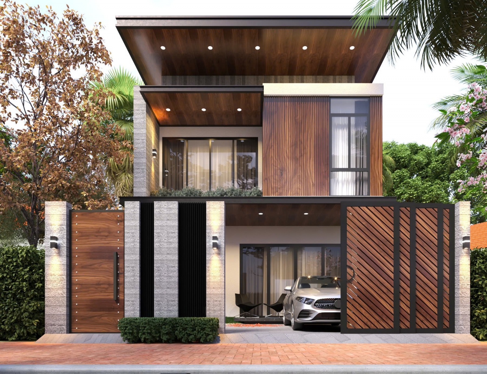 Toàn cảnh biệt thự hiện đại Tiến’House Villa tại Đồng Hới – thiết kế bởi Cool House